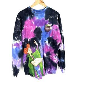 Disney Parks Spirit Jersey T Shirt Size Small Hocus Pocus Tonight We Fly Tie Dye